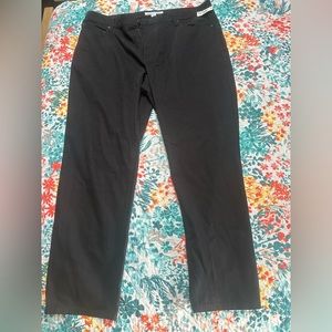40W x 30L Men’s Straight Fit 5 Pocket Stretch Twill Black Pants